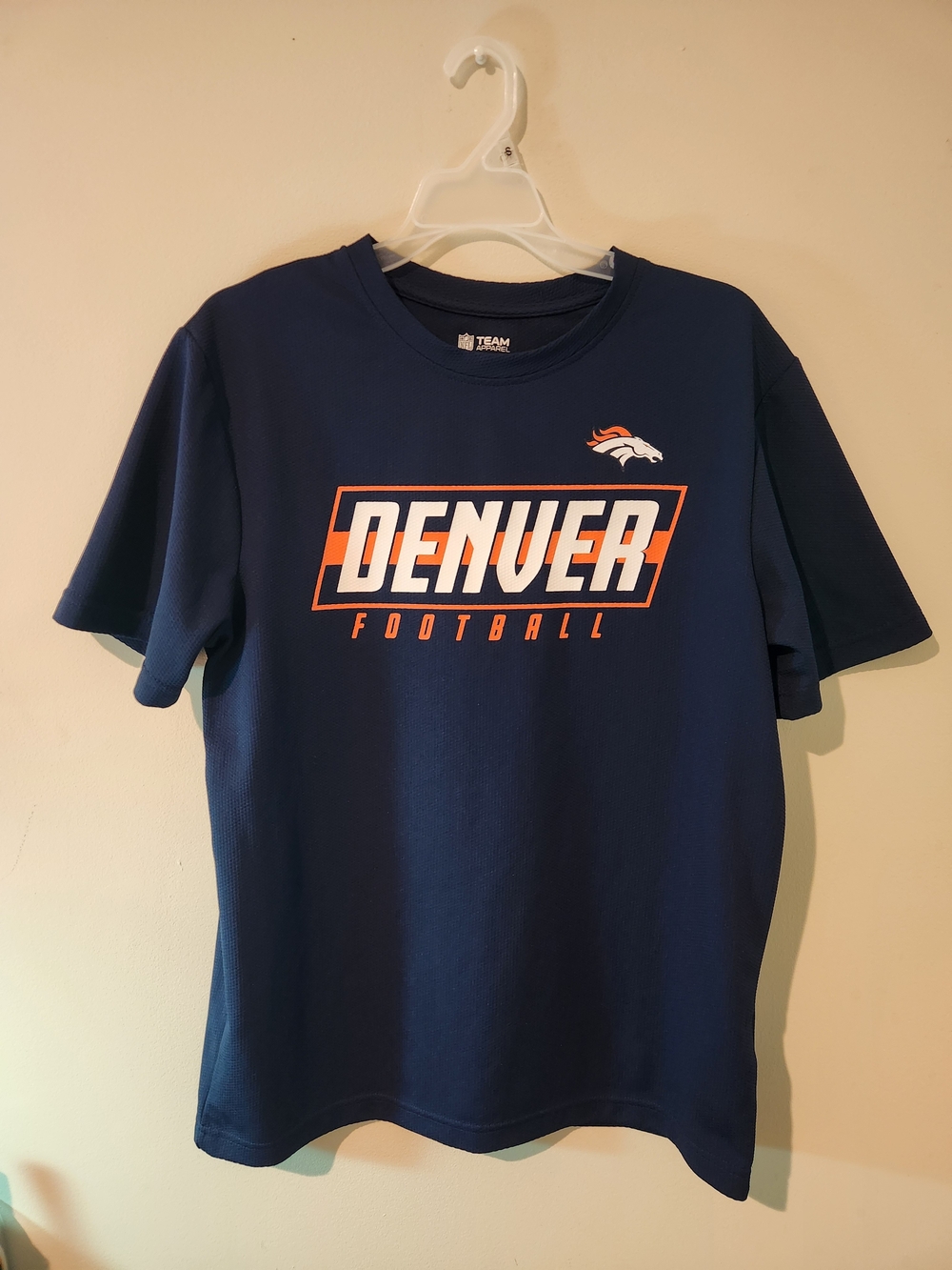 Denver Broncos Mens Medium Blue Nfl Team Apparel T-shirt
